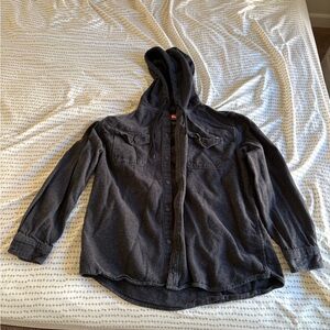 Quiksilver Charcoal Hooded Shirt